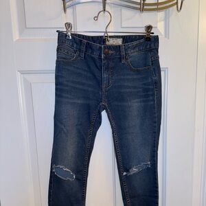 Free People Busted Knee Skinny Jeans, Size 24